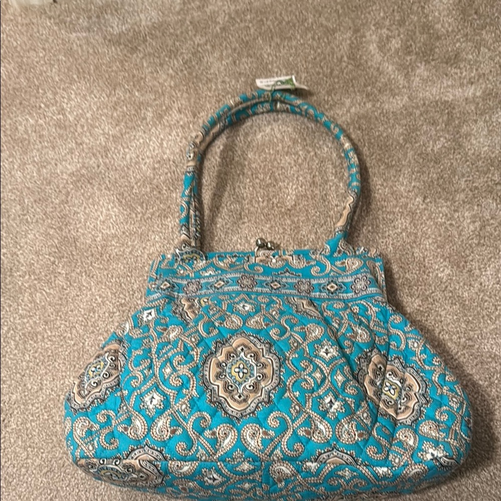Elegant Blue Patterned Women's Bag